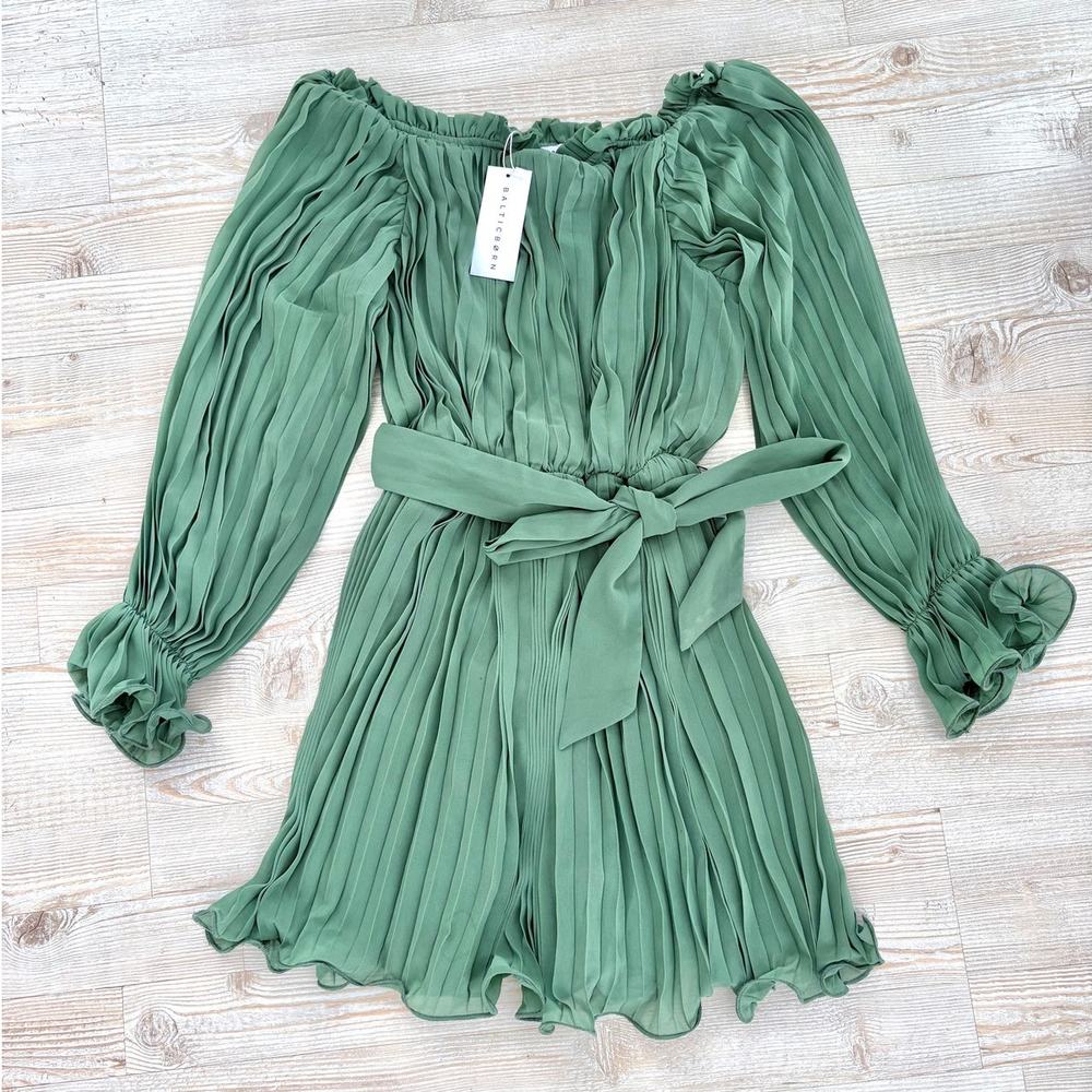 Baltic Born Green Long Sleeve Dress